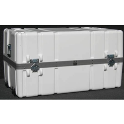 Parker Plastics Shipping Container with Recessed Edge Casters and Lift Off Lid SW 3822-20-T